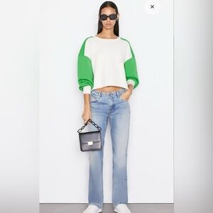 NWT frame the low boot in indigo summit